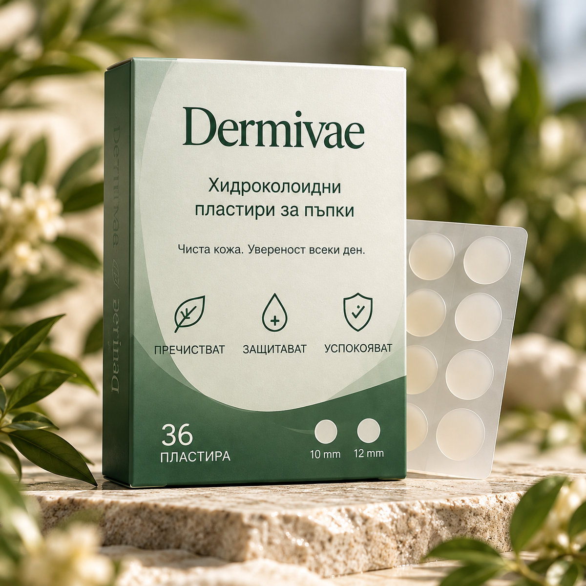 Dermivae хидроколоидни пластири за пъпки